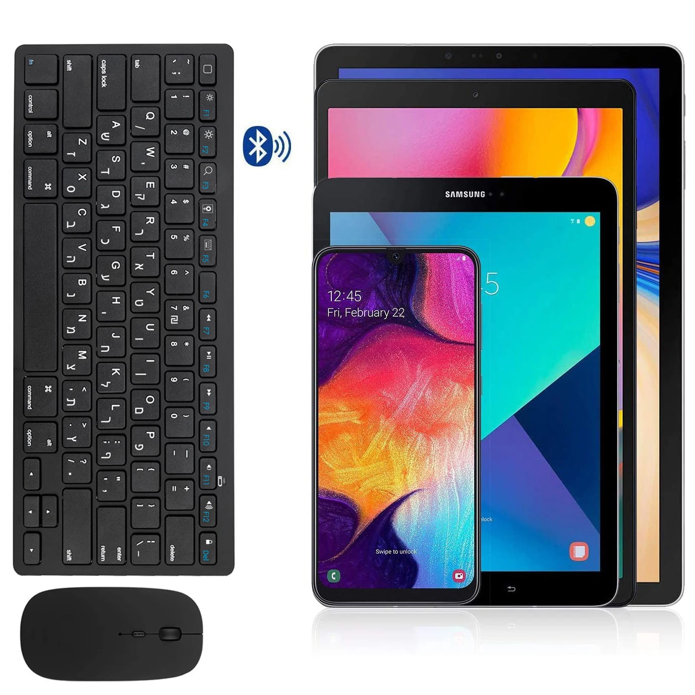 ipad iphone ios android windows teclado bluetooth