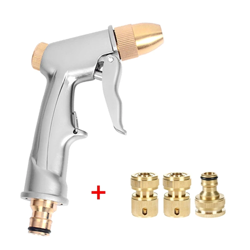 

Garden Water Spray With 3Pcs Connector Nozzle Garden Water Spray Washing Car Watering Flower Cleaning Washing Car Water