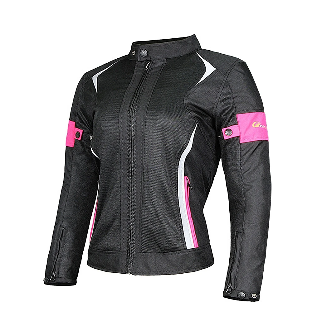 Women Motorcycle Armor Jacket Lady Riding Raincoat Safety Clothing With Protective Gears And