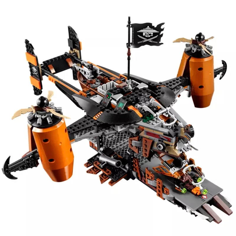 

10462 Ninjago Movie legoinglys Ninjago Super heroes VS Sky Pirates Adversity Hold Building Blocks jet plane Toys For Children