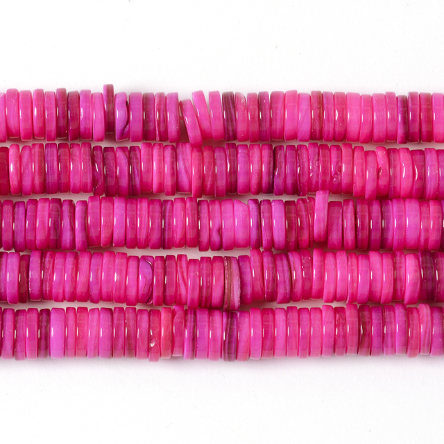 Shell Beads Smooth Loose Spacer Bead for Jewelry Making DIY Charm Bracelet Earrings Handmade Craft Accessories 6/8mm