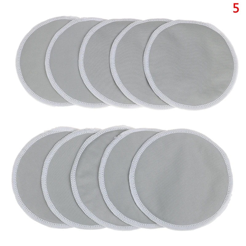 10PCS 12.5cm Washable Waterproof Reusable Bamboo Breast Pad Nursing Pads For Women - Цвет: N5