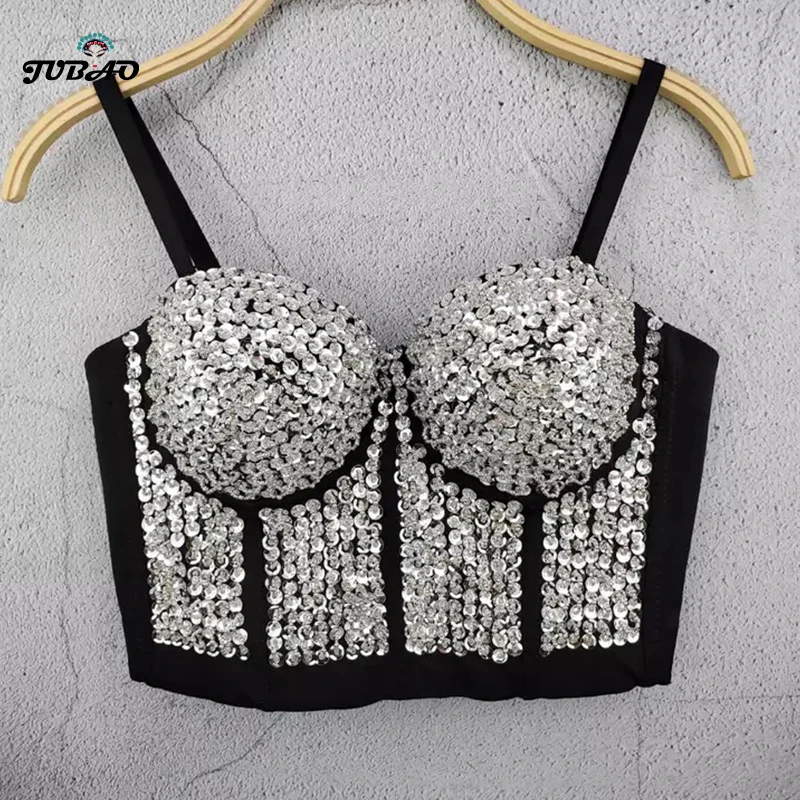 sparkly corset bustier