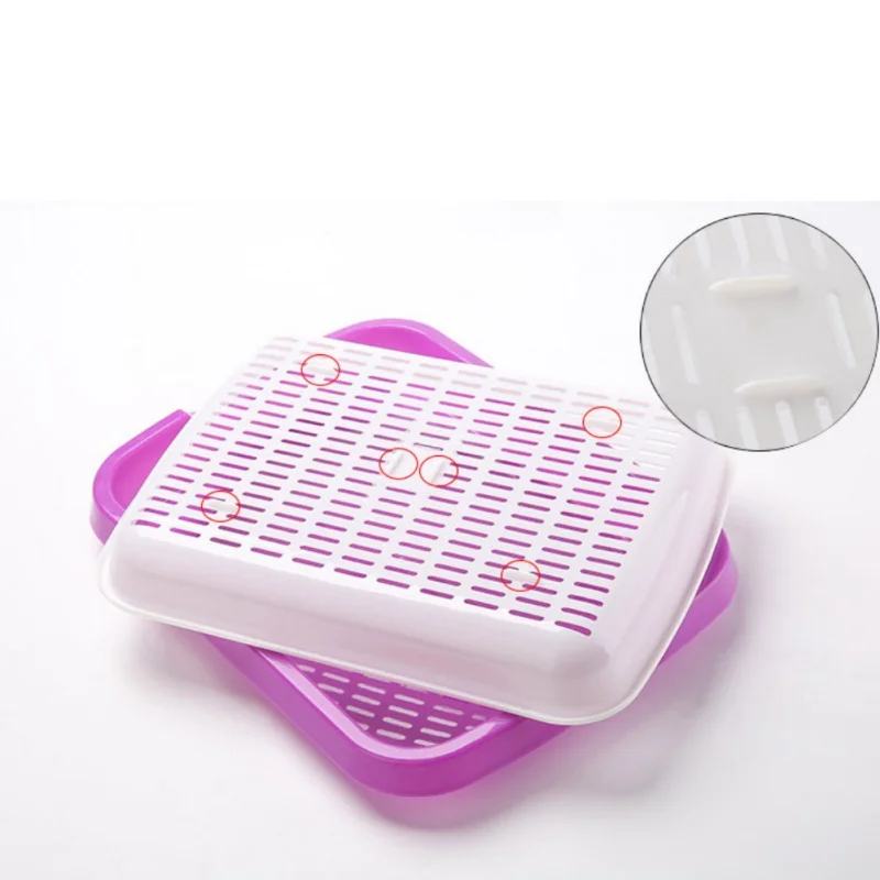 Plastic Hydroponics Seedling Tray Sprout Plate Hydroponics System To Grow Nursery Pots Tray Vegetable Seedling Pot Nursery Tray