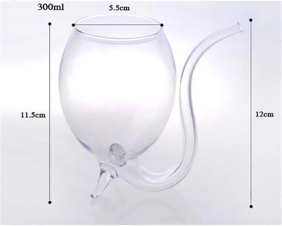Vampire Wine Glass Cup New Designed Cocktail Glass Bottle For Water Creative Whiskey Glass Cup With Straw