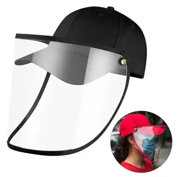 

Anti Droplet Dust-proof Full Face Covering Detachable Visor Baseball Cap Hat Stop The Flying Spit 2020