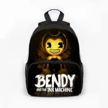 

Cartoon Bendy And The Ink Machine Backpacks For Children School Bags Cartoon Game 3D Book Backpack Daily School Bag Dropshipping