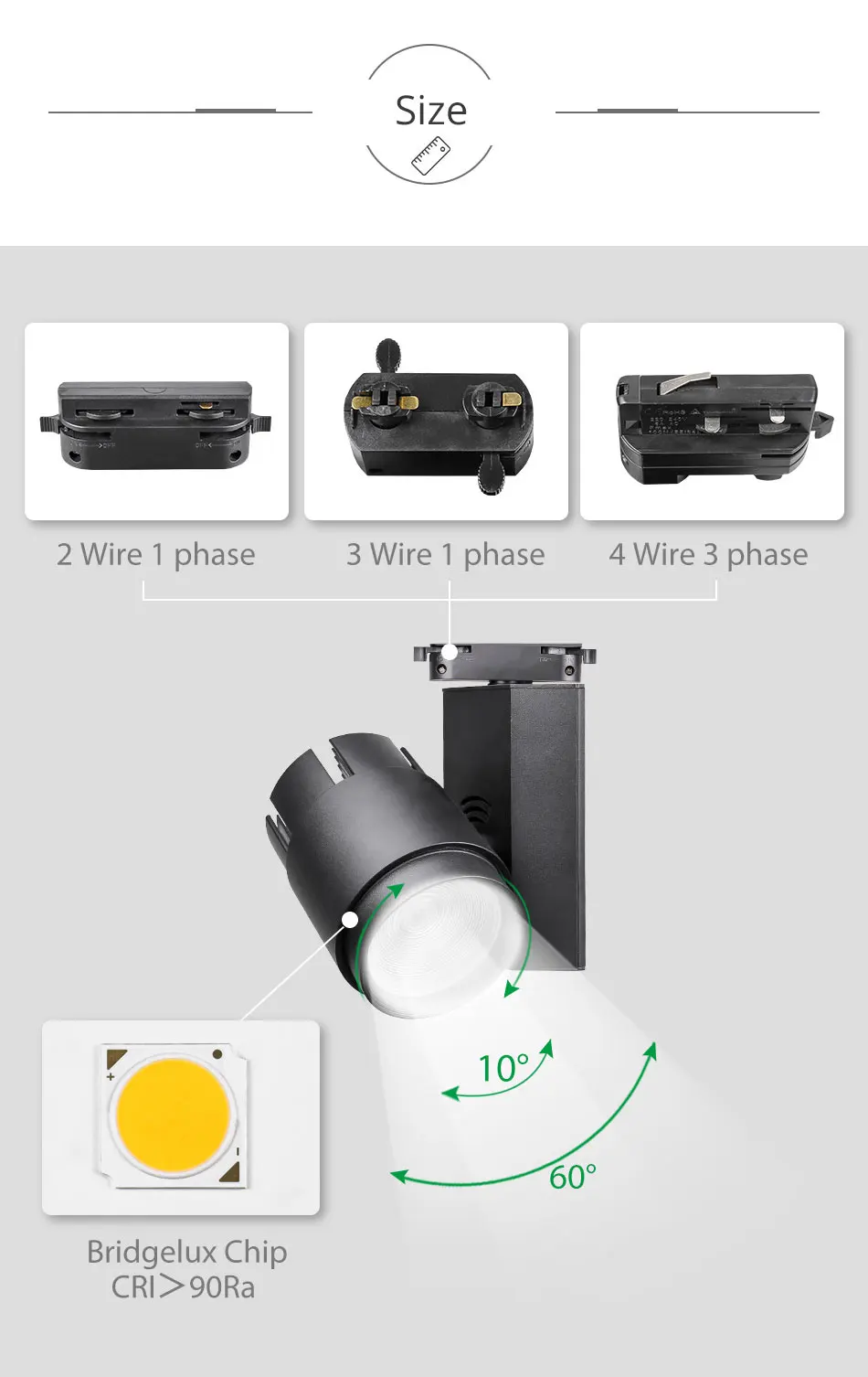 Modern Dimmable Led Track Lights 30W40W Rail Spotlight Clothing Shop Showrooms Windows Ceiling Zoomable Track Lighting Fixture (11)