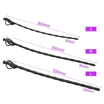 30/35cm silicone hollow in penis urethral plug sounding catheter insertion uretra male masturbator sexy toys for men sexshop 3