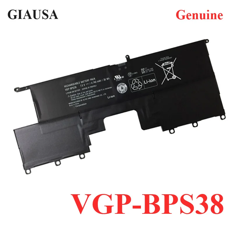 Giausa натуральная VGP-BPS38 ноутбук Батарея для sony PRO11 PRO13 P132200C P11226SCBI P13227SC SVP13218SC P13226SC SVP1322BPXB SVP132