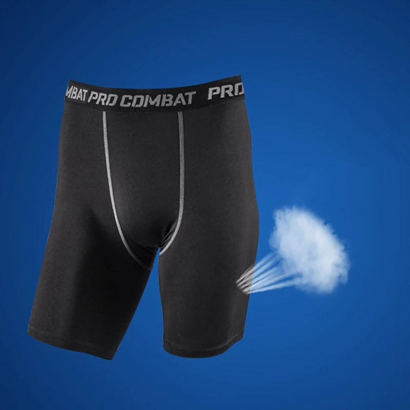 Мужские шорты для фитнеса с эластичным поясом компрессионные тонкие короткие трико, спортивные брюки спортивные колготки