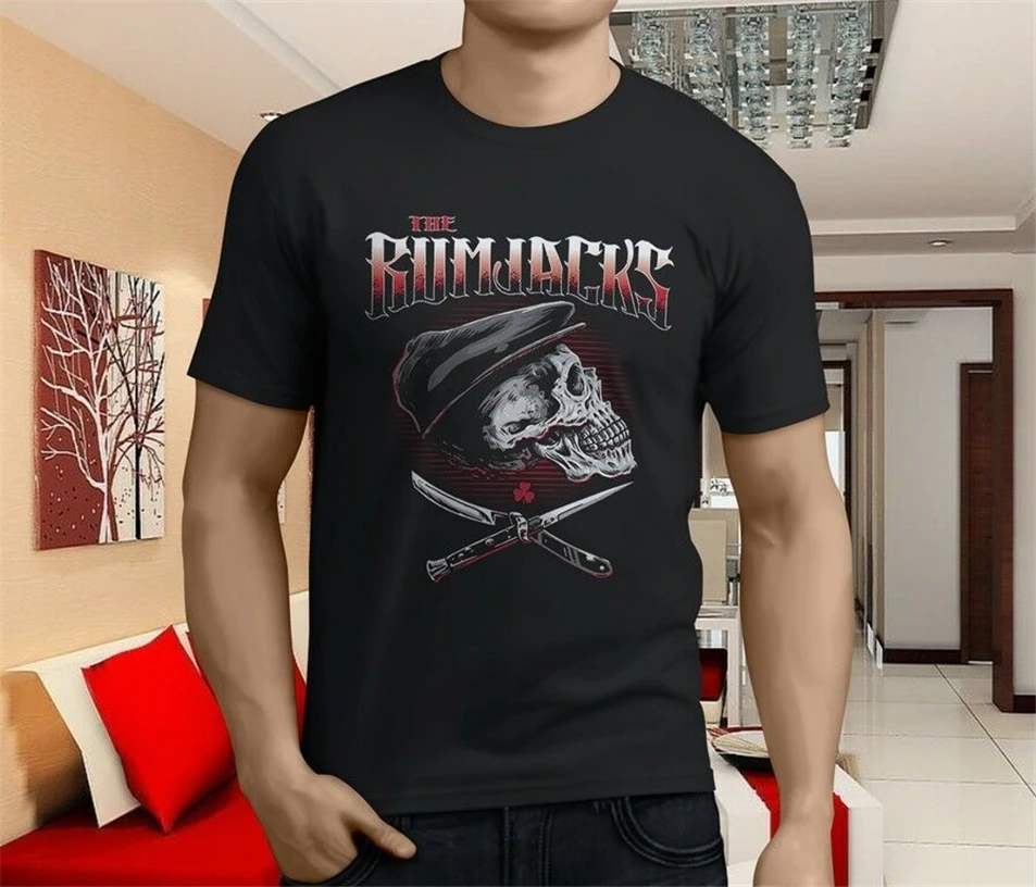 Новая популярная мужская Черная футболка Rumjacks размер S-3Xl Подарочная на день