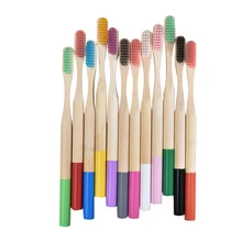 

6 pieces of adult bamboo toothbrush, soft bristles, environmentally friendly oral care toothbrush