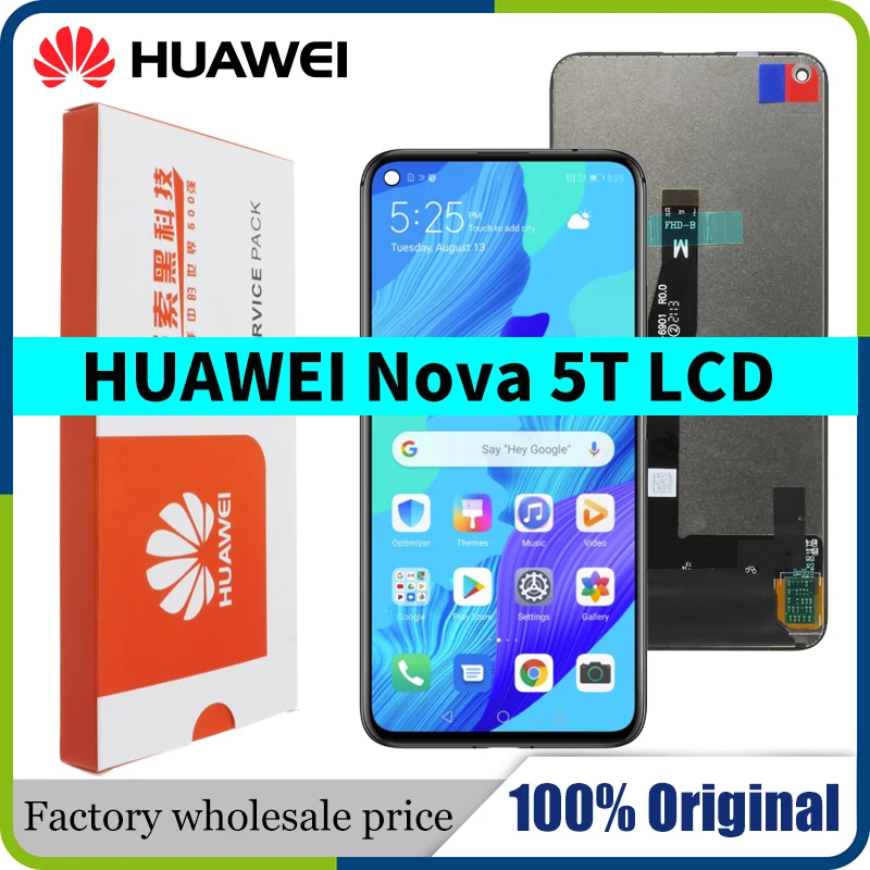 6 26 ''оригинальные детали для замены дисплея с рамкой Huawei Nova/5T ЖК-дисплей