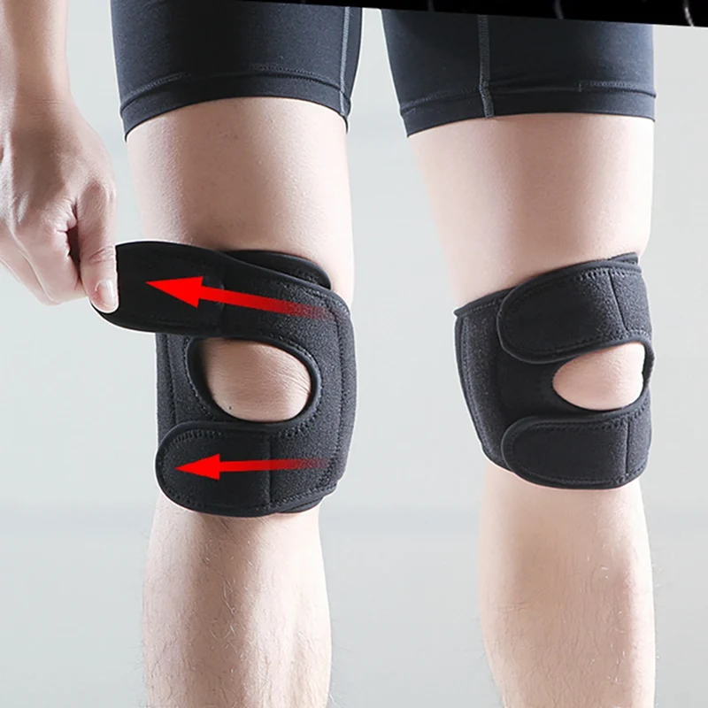 1pc Knee Sleeve Pad Breathable Adjustable Leg Protector Cover Sports Accessories Elbow& Knee Protective Gear Set