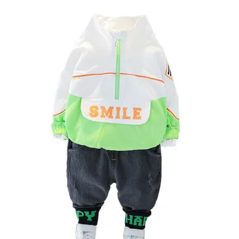 

Boys Clothes Suits Kids Baby Outerwear Hoodie Jacket Sport Clothing Sets Autumn Character Cotton 3 Pcs Suit