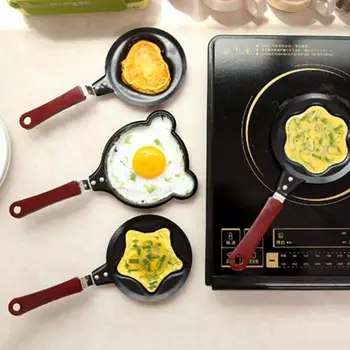 

Cute Omelette Breakfast Mini Saucepan Pancake Egg Frying Pan Non-Stick Pot Mould Cartoon Breakfast Cookware Egg Pancake Mold Hot