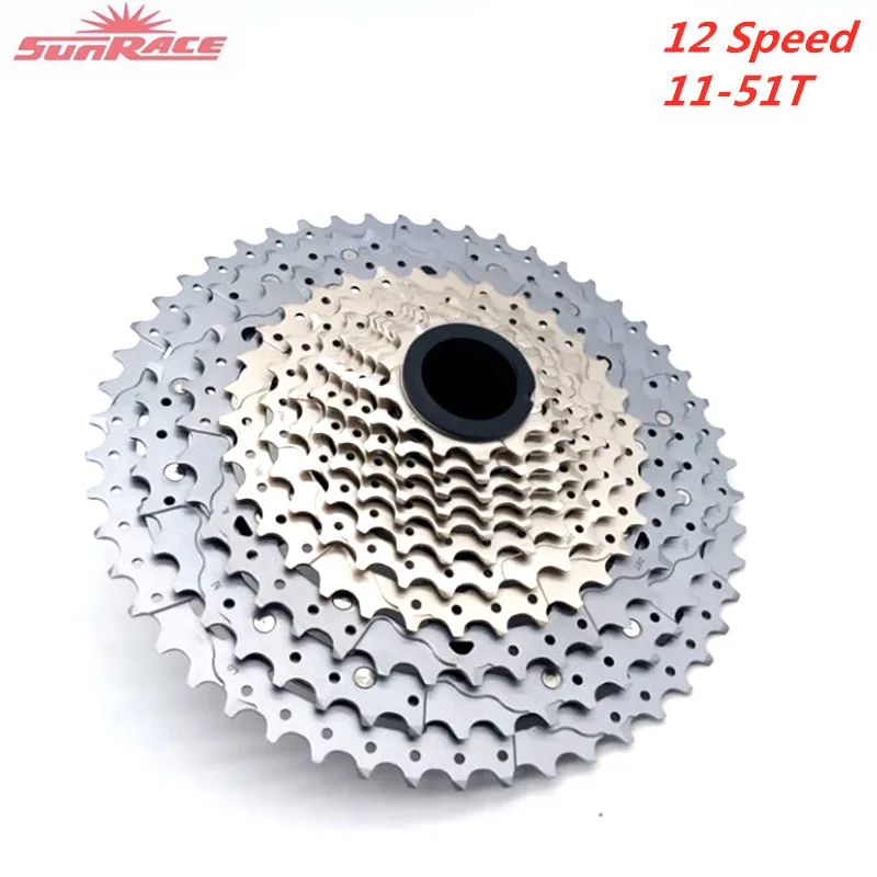silver 11-51T Sunracing CSMZ903 freewheel 12 скорость 11-51T горный велосипед кассета MTB маховик запчасти для велосипеда - Цвет: silver 11-51T