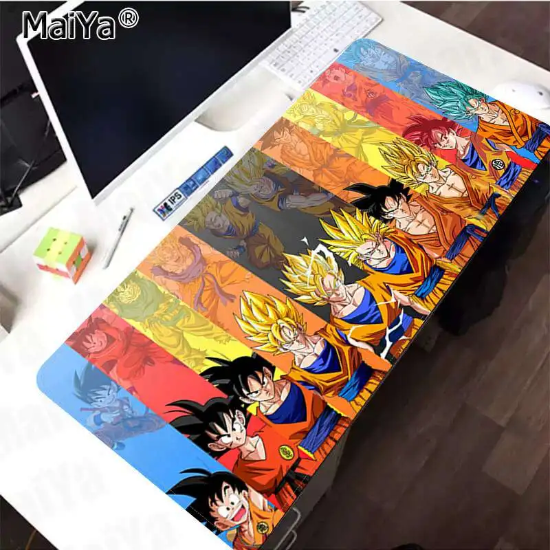 Lock Edge 40X90cm Maiya красивый аниме Dragon Ball Z Аниме резиновый ПК компьютерный игровой коврик - Цвет: Lock Edge 40X90cm