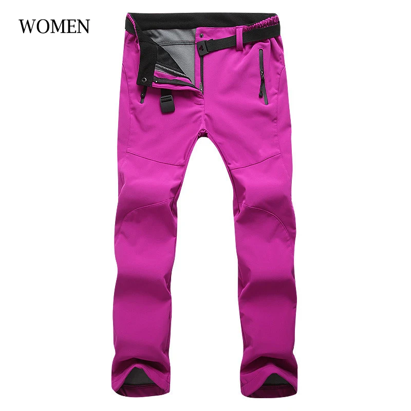 Women Winter Warm Fleece Trekking Pants Assault Waterproof Cargo Softshell Autumn Casual Trousers Camping Fishing Pants WAP06 cargo capris Pants & Capris