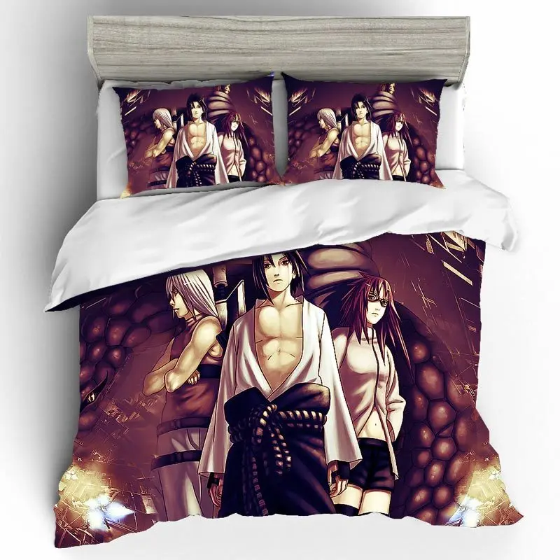 Домашний текстиль постельное белье Наруто Ropa De Cama Sabanas подарок 3d комплект постельного белья королевского размера Комплект постельного белья s для девочек постельное белье поплин
