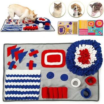 

Pet Dog Slow Feeding Washable Mat Snuffle Training Mat Cat Dog Foraging Sniffing Mat Anti Choking Blanket Pet Puzzle Toys