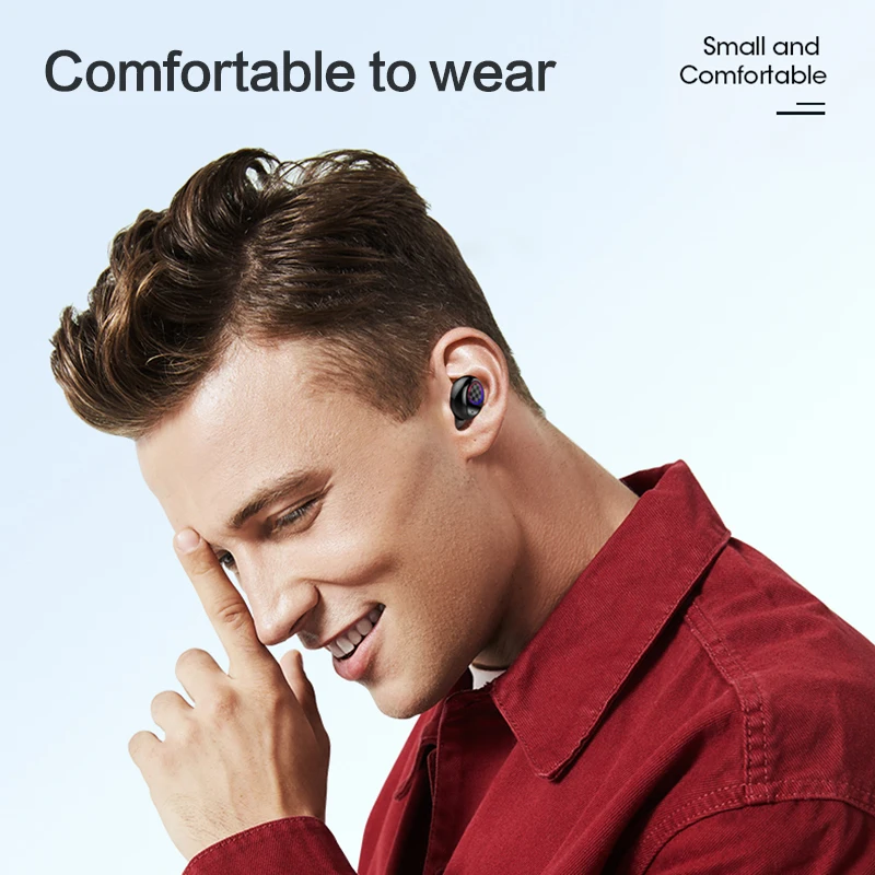 TWS V7 Wireless Earphones Bluetooth 5 0 Headset Touch Control Waterproof 6D Stereo Sport Music Earbuds with 300mAh Charging Box
