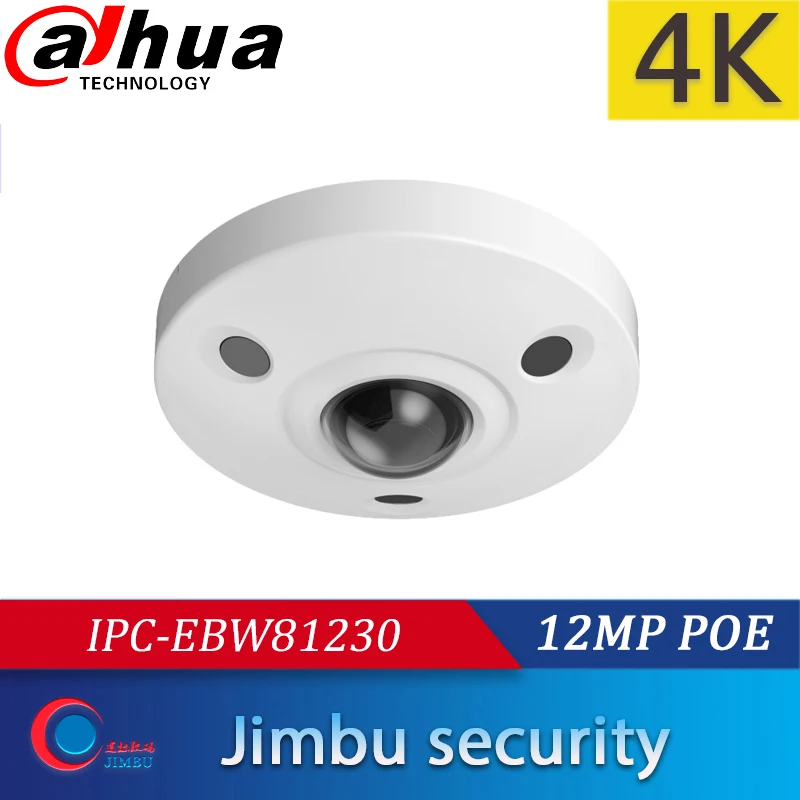 DAHUA 12MP IPC-EBW81230 IP панорамная камера рыбий глаз английская версия H.265 POE IR10m IP67 мини камера Micro SD памяти IK10
