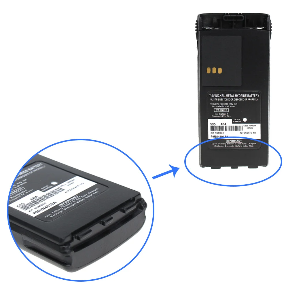 10X Replacement Battery Part No PMNN4017 PMNN4018 PMNN4018AR for Motorola CT150 CT250 CT450 Two Way Radio 5
