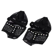 Женские танцевальные носки для танца живота с изображением танца на пуантах, Гольфы с открытыми носками для Танцев Живота, аксессуары