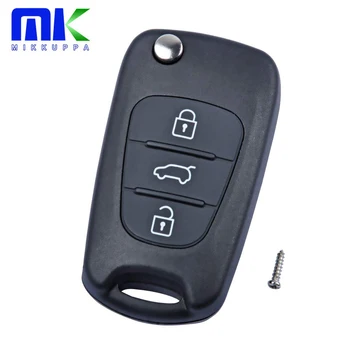 

MIKKUPPA Hyundai Key Housing Key with 3 Keys and Folding Keys for I10 I20 I30 Ix35 I40