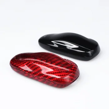 

Accessories Red Genuine Carbon Fiber Car Auto Key Case Shell For Tesla Model S 2012-2018