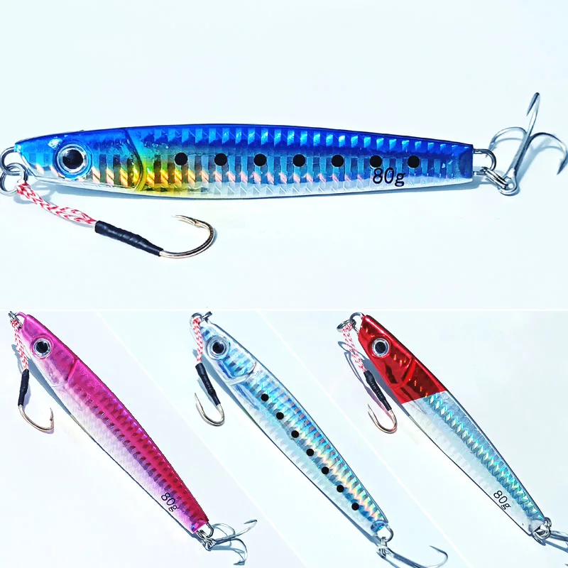 4 шт. 20 г/40 г/60 г/80 г/100 г скумбрия приманка mullet lmetal jig металлическая для рыбной ловли