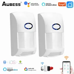 Aubess Tuya Infrared Detector Module Wifi Smart PIR Motion Body Human Sensor Smart Life Tuya APP Remote Control Alarm System