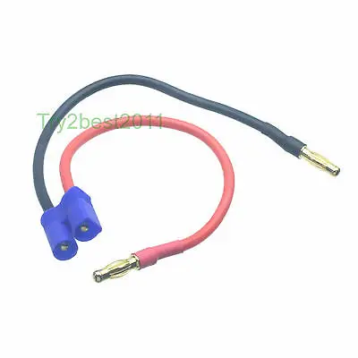 

DHL/EMS 50 Sets EC3 Male 150mm 14AWG Charger Lead 4mm Banana Bullet to EC3 LiPo NiMH -C1