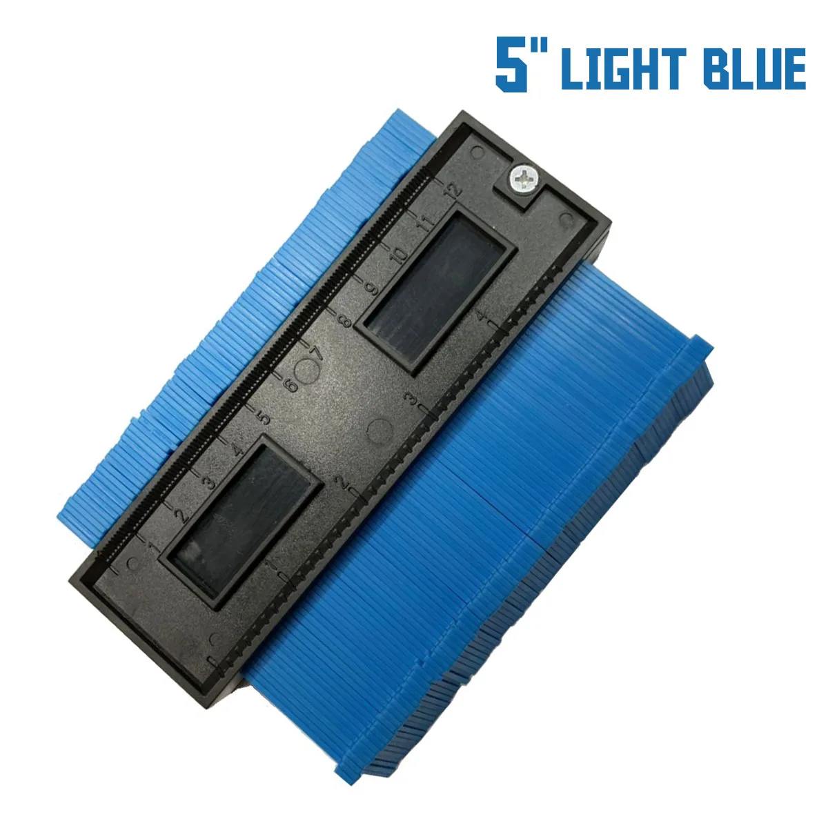 120mm Light blue " /10" пластиковый копировальный манометр, контурный Дубликатор, стандартная ширина, деревообрабатывающий инструмент, плиточный ламинат, измерительные инструменты - Цвет: 120mm Light blue