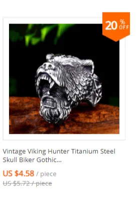 Retro Mens Rings 316L Stainless Steel For Male Boyfriend Biker Jewelry Golden Blue CZ Crystal Stones Skull Eagle Ring 2021 New