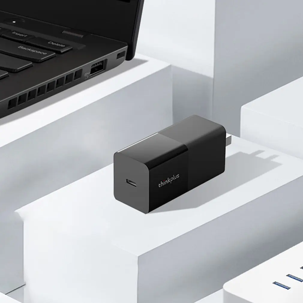 Lenovo Thinkplus type-C помада портативный адаптер питания зарядное устройство для ноутбука шнур питания X1 X280 T480S 65W X390/T490