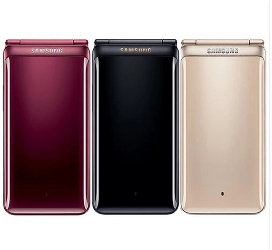 Samsung Galaxy папка 2 G160N телефон 16 Гб ПЗУ 2 Гб ОЗУ четырехъядерный 8,0 МП 3," Флип смартфон 4G LTE мобильный телефон