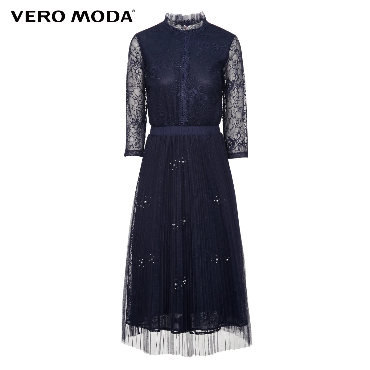 Vero Moda женские 3D кружева 3/4 рукавами Вечерние платья | 319361503