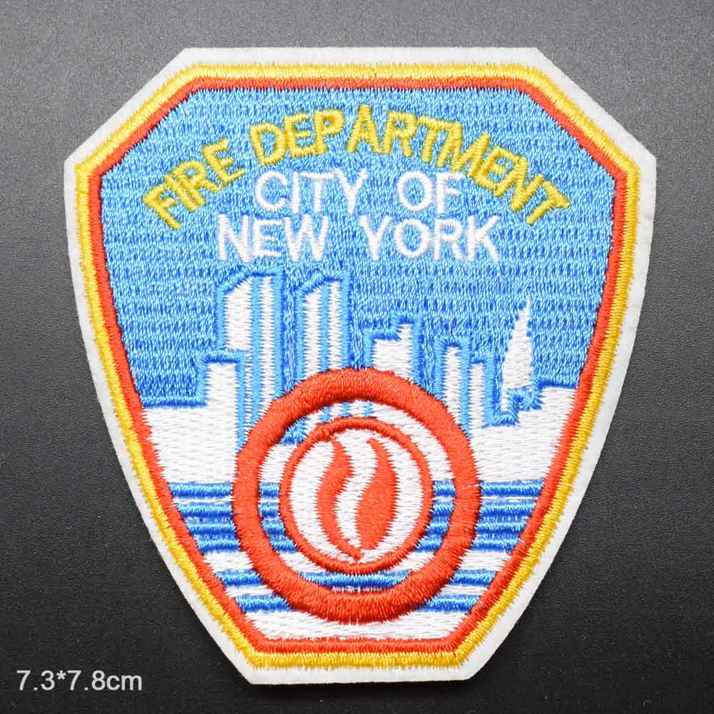 NYPD Нью-Йоркский отдел полиции, железные вышитые нашивки для одежды, наклейки для одежды, одежда оптом