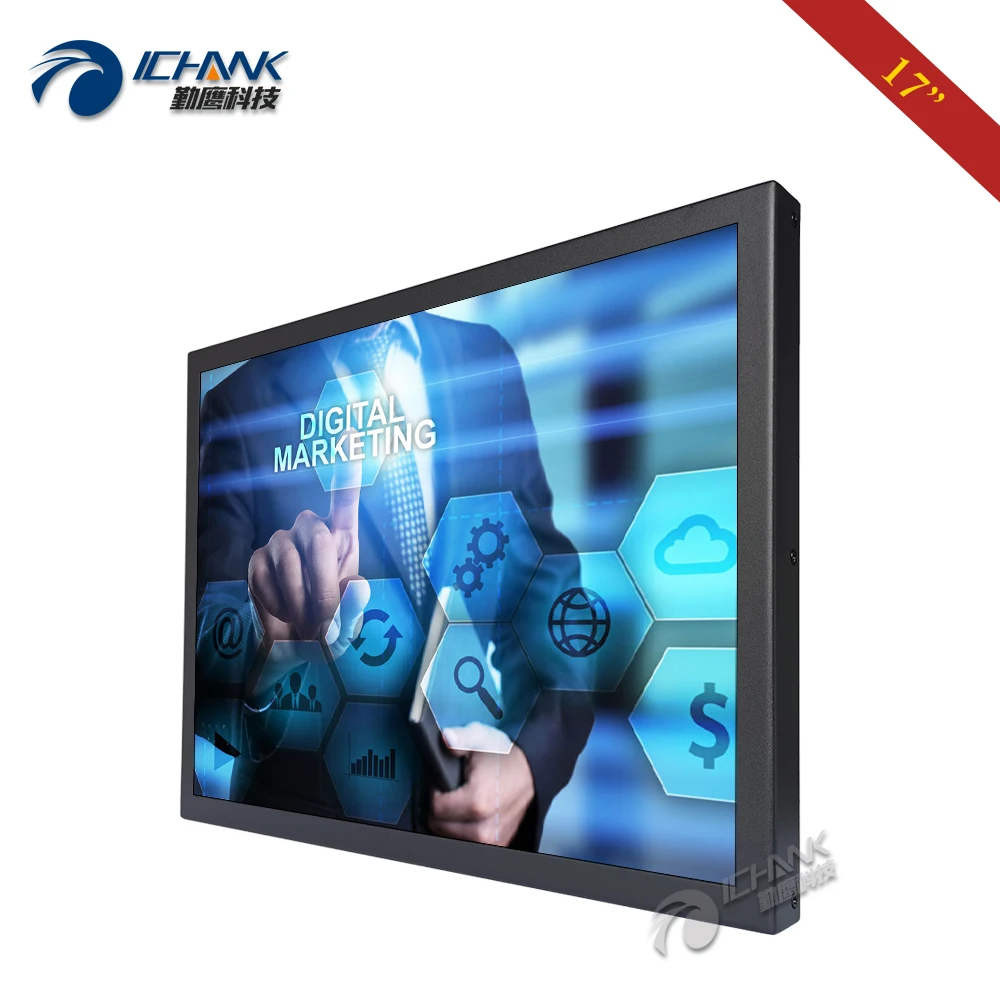 ZB170TC DW/17 дюймов 1280x1024 VGA HD металлический корпус Бесплатный привод емкостный