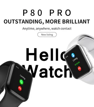 

Smart Watch P80 pro Heart Rate Monitor smartwach message reminder Fitness Watch Full Screen Touch smatch watch for IOS Android