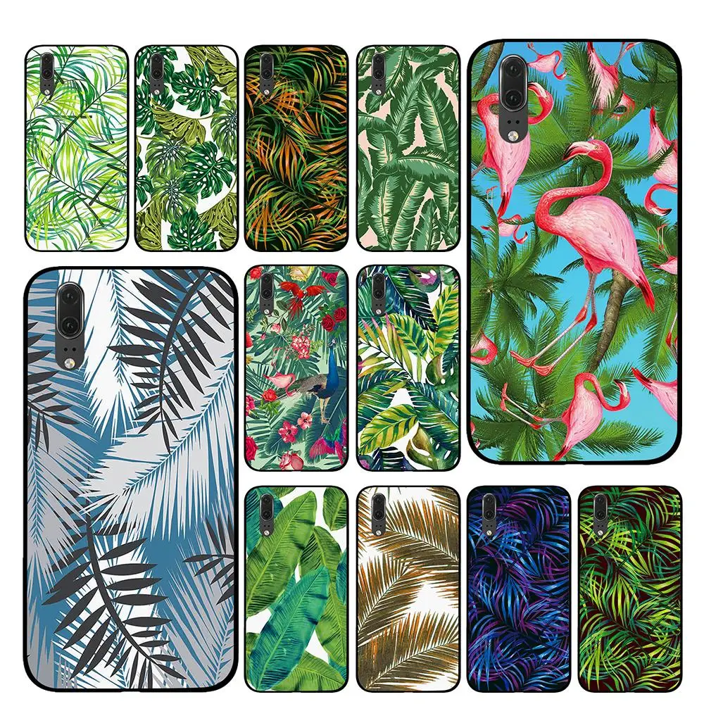 

Tropical Leaf Cases For Huawei Honor V9 V10 8 9 10 8X 5A 7A 5X Play Lite TPU Cover