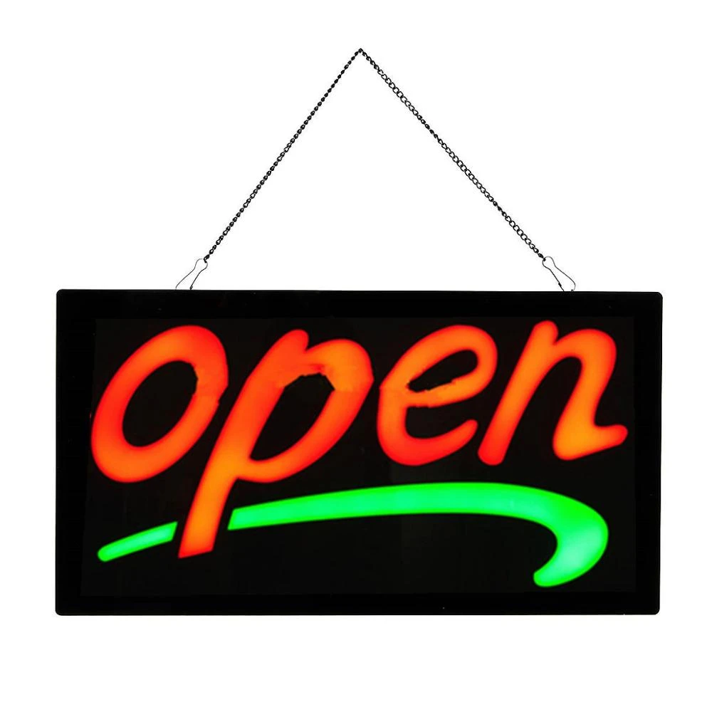 Neon Open Sign for Business, 3 Modes Light Steady Flashing Electronic