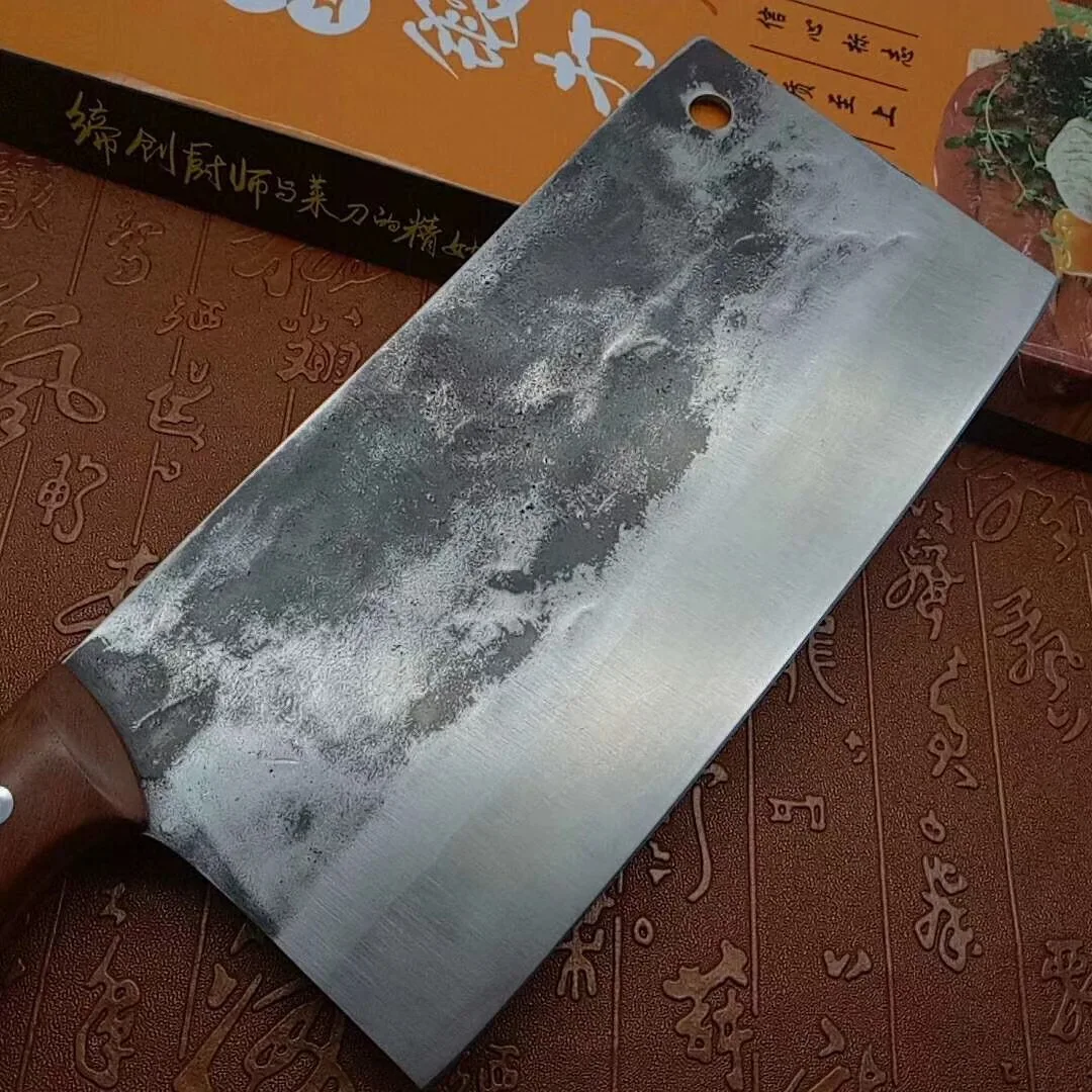 Семейный кованый нож из тутового дерева, стальной нож в китайском стиле, нож шеф-повара, кухонная резка мяса, нож для овощей, ножи для нарезки