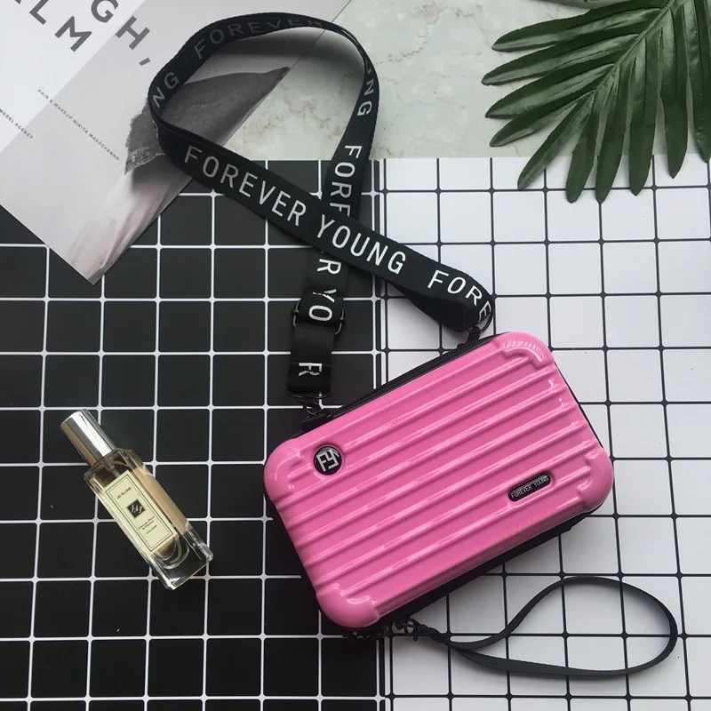 PVC Small Girl Shoulder Cosmetic Box Toiletry Bag Make Up Case Travel Organizer Functional Bags Cases Makeup Kit Koffer