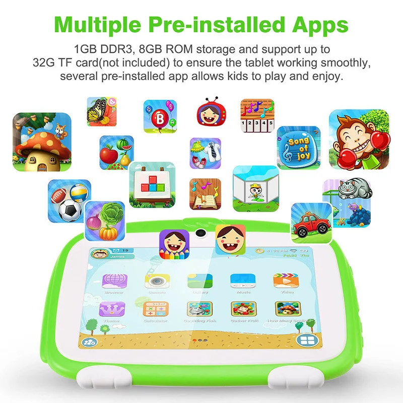 Tableta educativa para niños de 7