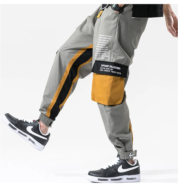 Hip Hop Joggers 2022 Spring Mens Cotton Harem Cargo Pants Pockets Tactical Casual Trousers Techwear Sweatpants Sports Streetwear western leather jacket