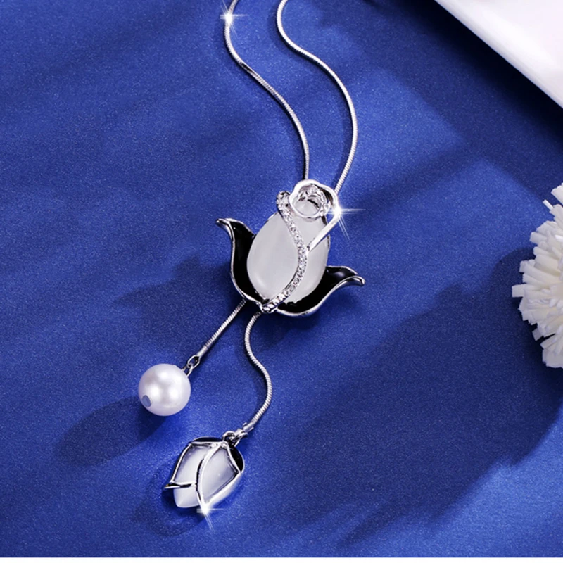 Long Flower Necklaces & Pendants for Women Collier Femme Maxi Fashion Geometric Fashion Statement Colar Accessories Jewelry 2020